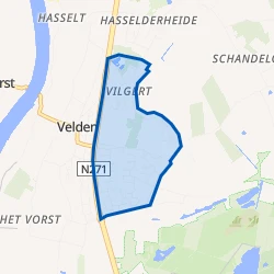 Kaart van Velden-Oost