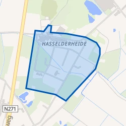 Kaart van Hasselderheide