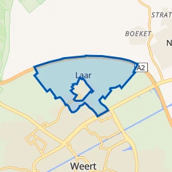 Kaart van Laar buitengebied