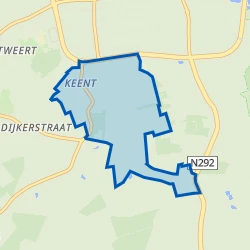Kaart van Keent buitengebied