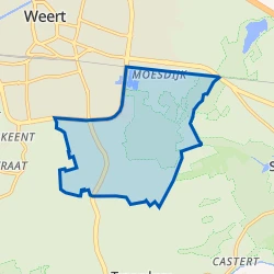 Kaart van Moesel buitengebied