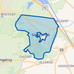 Kaart van Swartbroek buitengebied