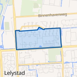 Kaart van Zuiderzeelaan, Waddenlaan