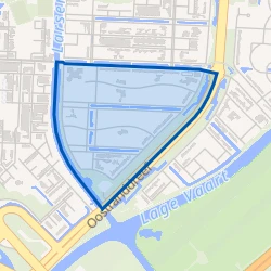 Kaart van Landerijen Zuid/West