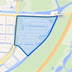 Kaart van Landerijen Noord/Oost