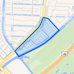 Kaart van Landerijen Zuid/Oost