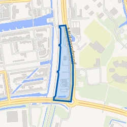 Kaartje van Bedrijventerrein Middendreef