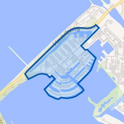 Kaart van Lelystad-Haven West