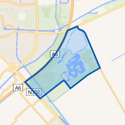 Kaartje van Natuurpark Lelystad