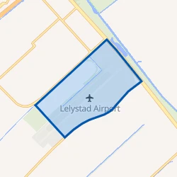 Kaartje van Airport Lelystad