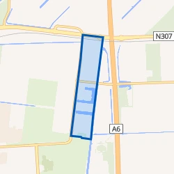 Kaartje van Industrieterrein Oostervaart Midden