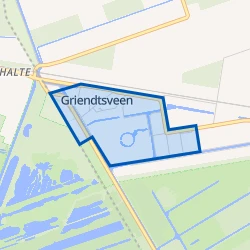 Kaart van Griendtsveen