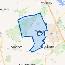 Kaart van Verspreide huizen Meterik