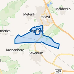 Kaart van Verspreide huizen Hegelsom