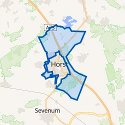 Kaart van Verspreide huizen Horst