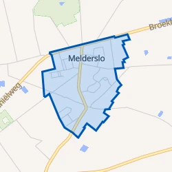 Kaart van Melderslo