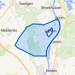 Kaart van Verspreide huizen Lottum