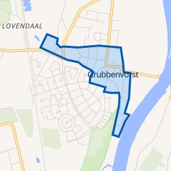 Kaart van Grubbenvorst-Centrum