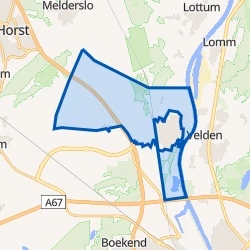 Kaart van Verspreide huizen Grubbenvorst