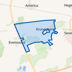 Kaart van Verspreide huizen Kronenberg