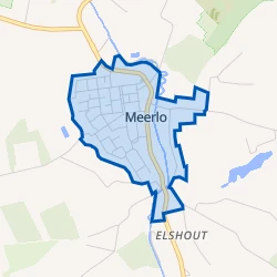 Kaart van Meerlo