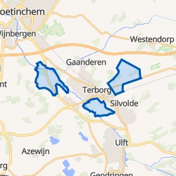 Kaart van Verspreide huizen Terborg en Heuven