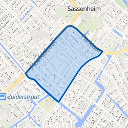 Kaart van Vrouwenpolderbuurt