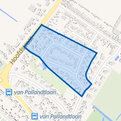 Kaart van Vogelbuurt
