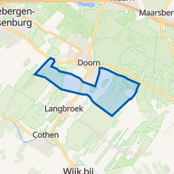 Kaart van Doorn - Moersbergen-Tuilland