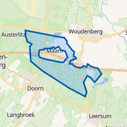 Kaart van Maarn - Maarsbergen - Bosgebied