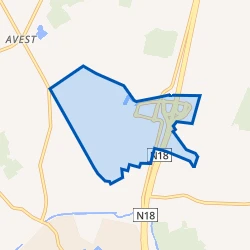 Kaartje van Industrieterrein Laarberg