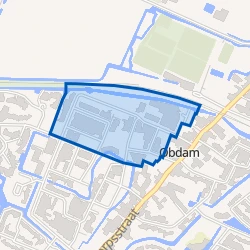 Kaart van Handelskade en omgeving