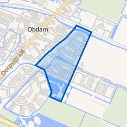 Kaart van Nijenburglaan en omgeving