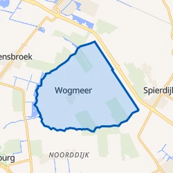 Kaart van Wogmeer West