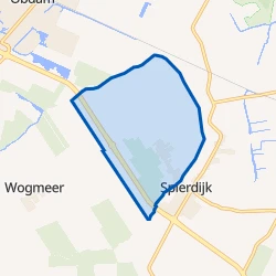 Kaart van Wogmeer Oost