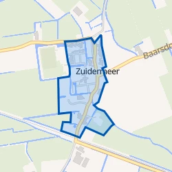 Kaart van Zuidermeerweg en omgeving