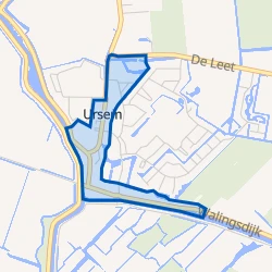 Kaart van Drechterlandsedijk en omgeving