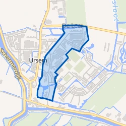 Kaart van Ruijterstraat en omgeving
