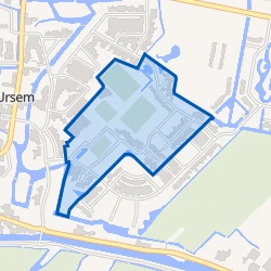 Kaart van Zuidgouw en omgeving