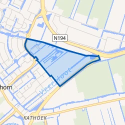 Kaartje van Avenhorn Buitenroede en omgeving