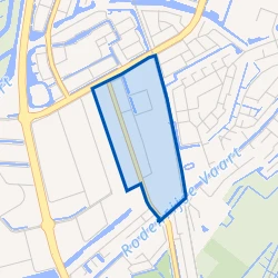 Kaartje van Bedrijventerrein Rodenrijs