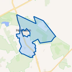 Kaart van Verspreide huizen Heibloem
