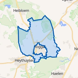 Kaart van Verspreide huizen Roggel
