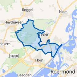 Kaart van Verspreide huizen Haelen