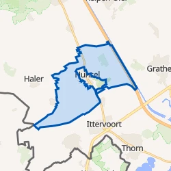 Kaart van Verspreide huizen Hunsel