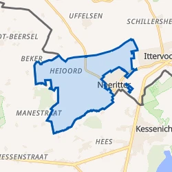 Kaart van Verspreide huizen Neeritter
