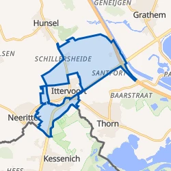 Kaart van Verspreide huizen Ittervoort