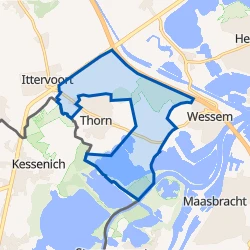 Kaart van Verspreide huizen Thorn