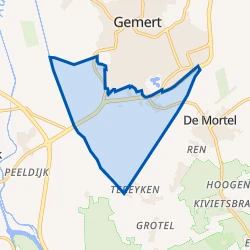 Kaart van Verspreide huizen Broekkant