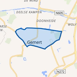 Kaart van Gemert-Noord